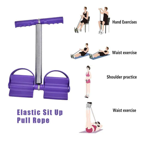 Spring Foot Pedal Resistance Trainer for Abs Workout