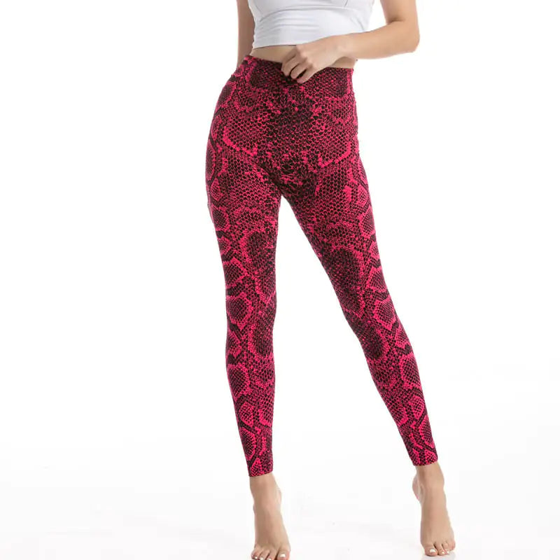 Leopard Print High Waist Gym Leggings