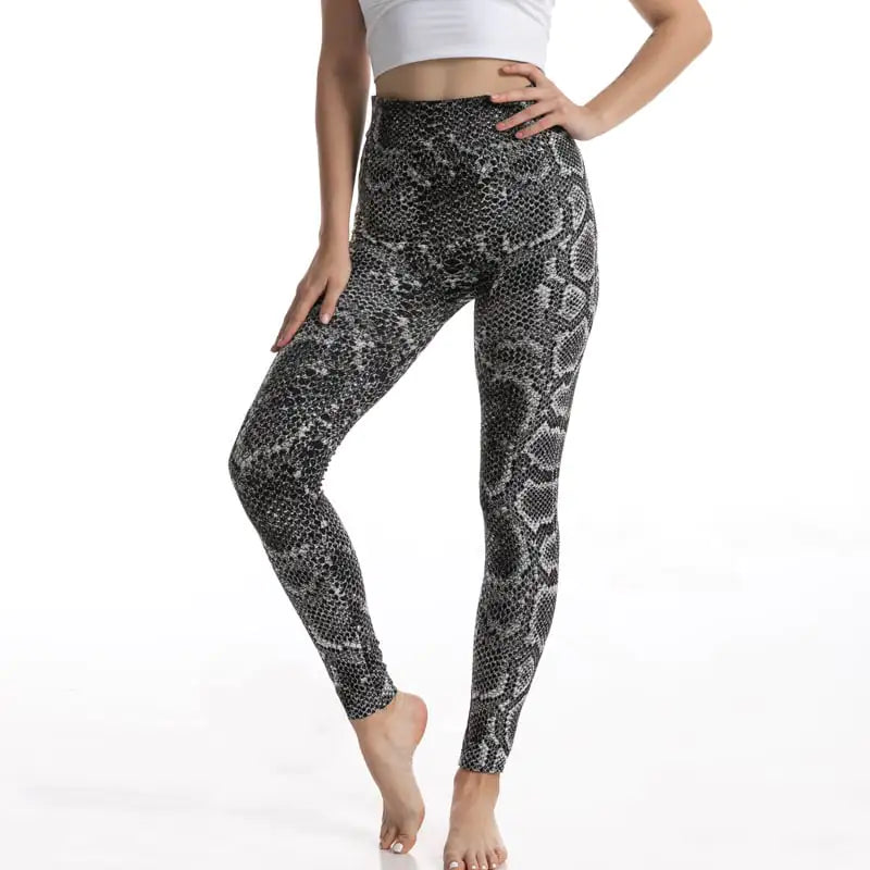 Leopard Print High Waist Gym Leggings