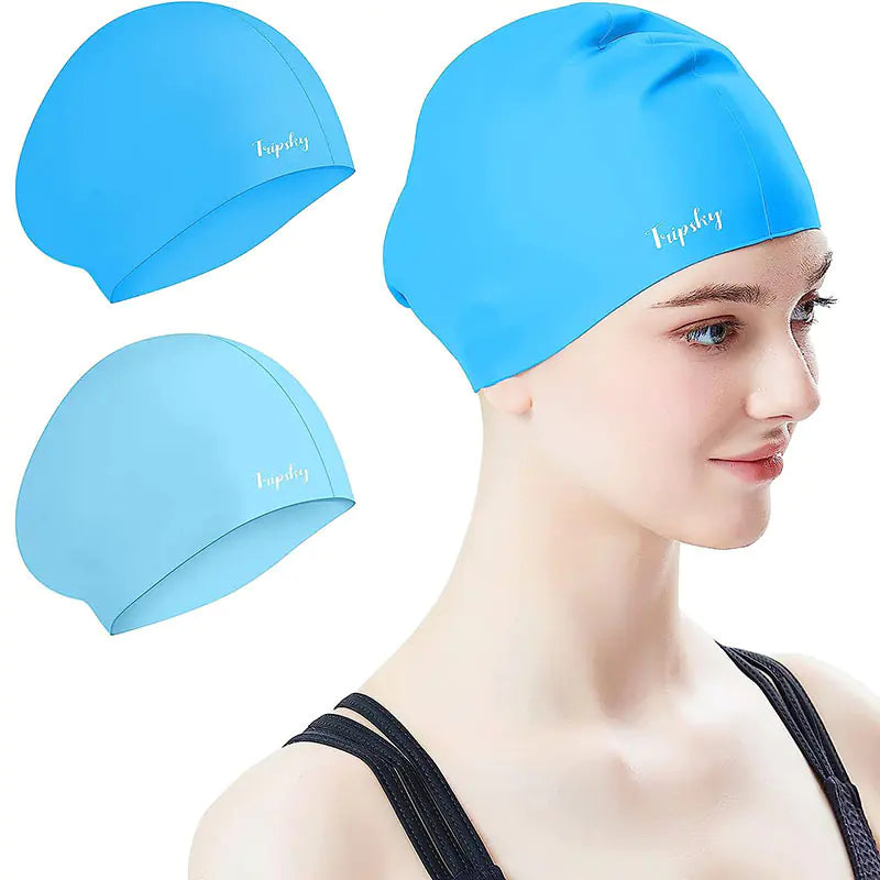 Universal Silicone Swim Cap for Adults and Students