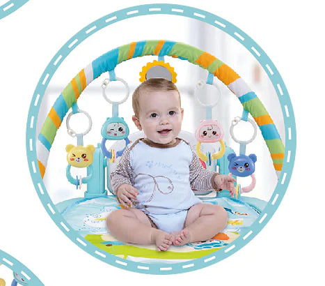 Baby Play Gym with Piano and Activity Mat