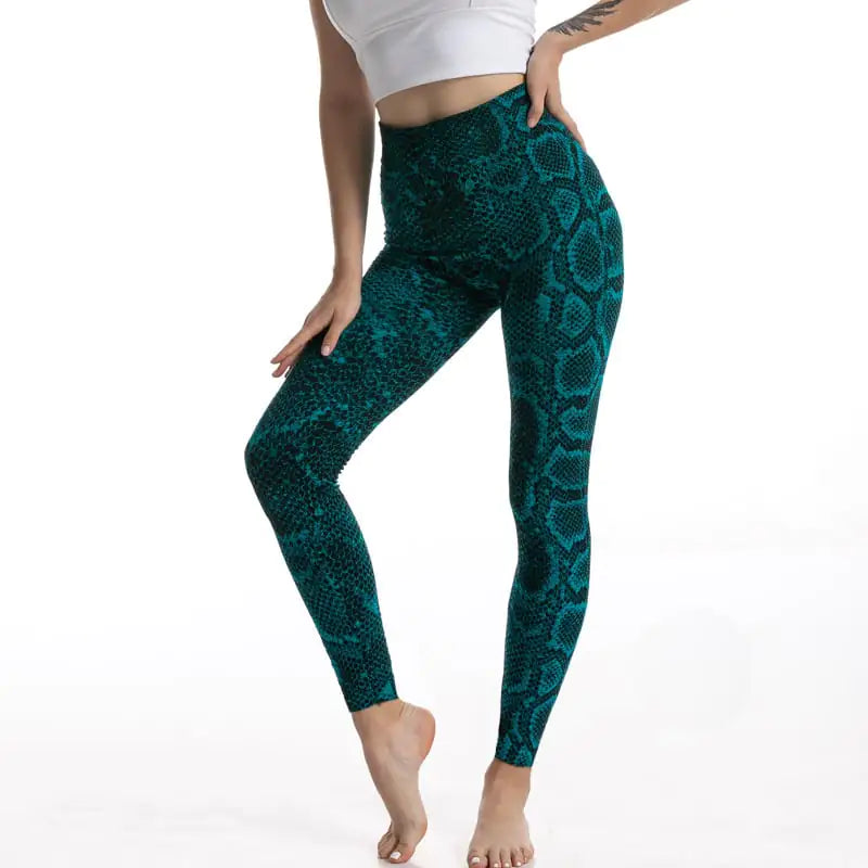 Leopard Print High Waist Gym Leggings