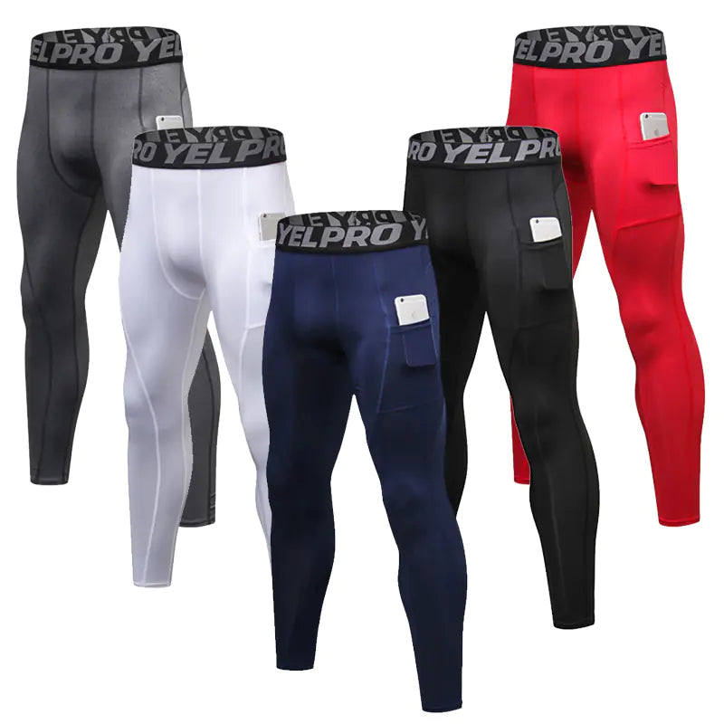 Custom Men’s Compression Leggings for Gym & Running