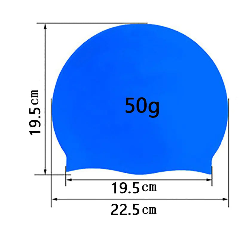 Universal Silicone Swim Cap for Adults and Students