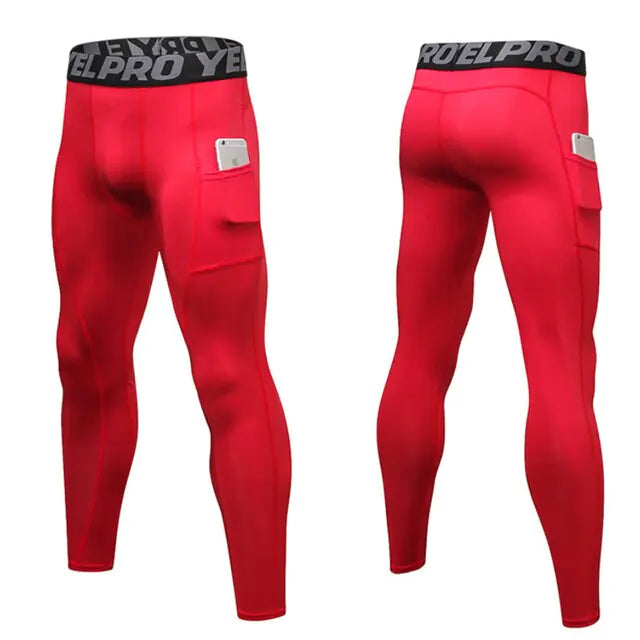 Custom Men’s Compression Leggings for Gym & Running